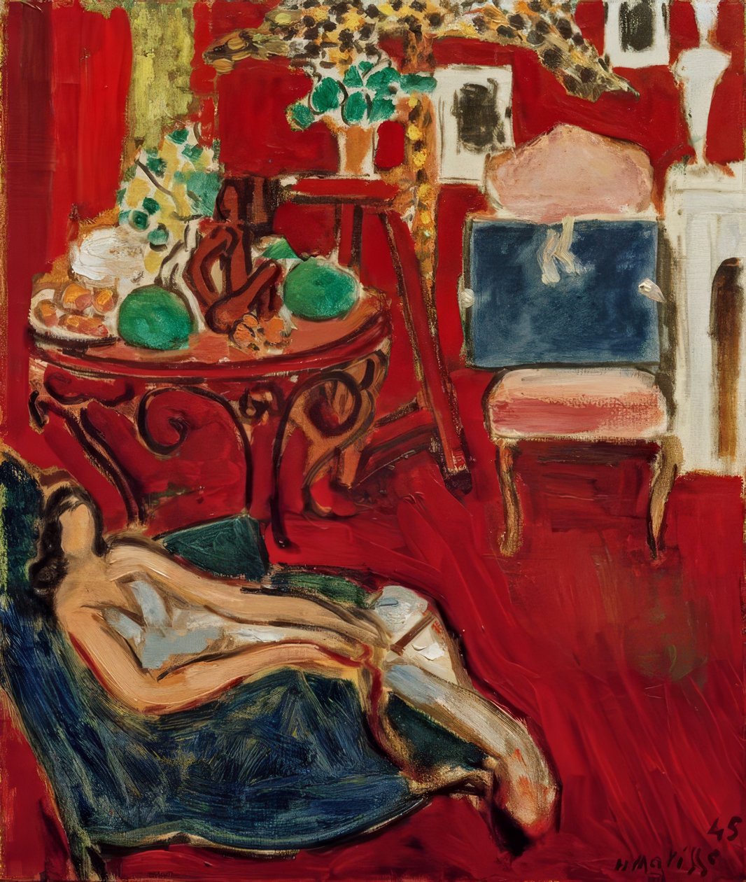 Modrá umělecká složka od Henri Matisse