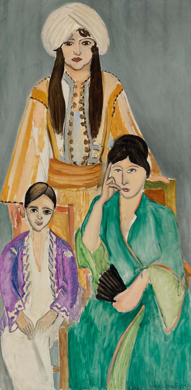 Tři sestry na šedém pozadí (Les Trois soeurs sur fond gris) od Henri Matisse
