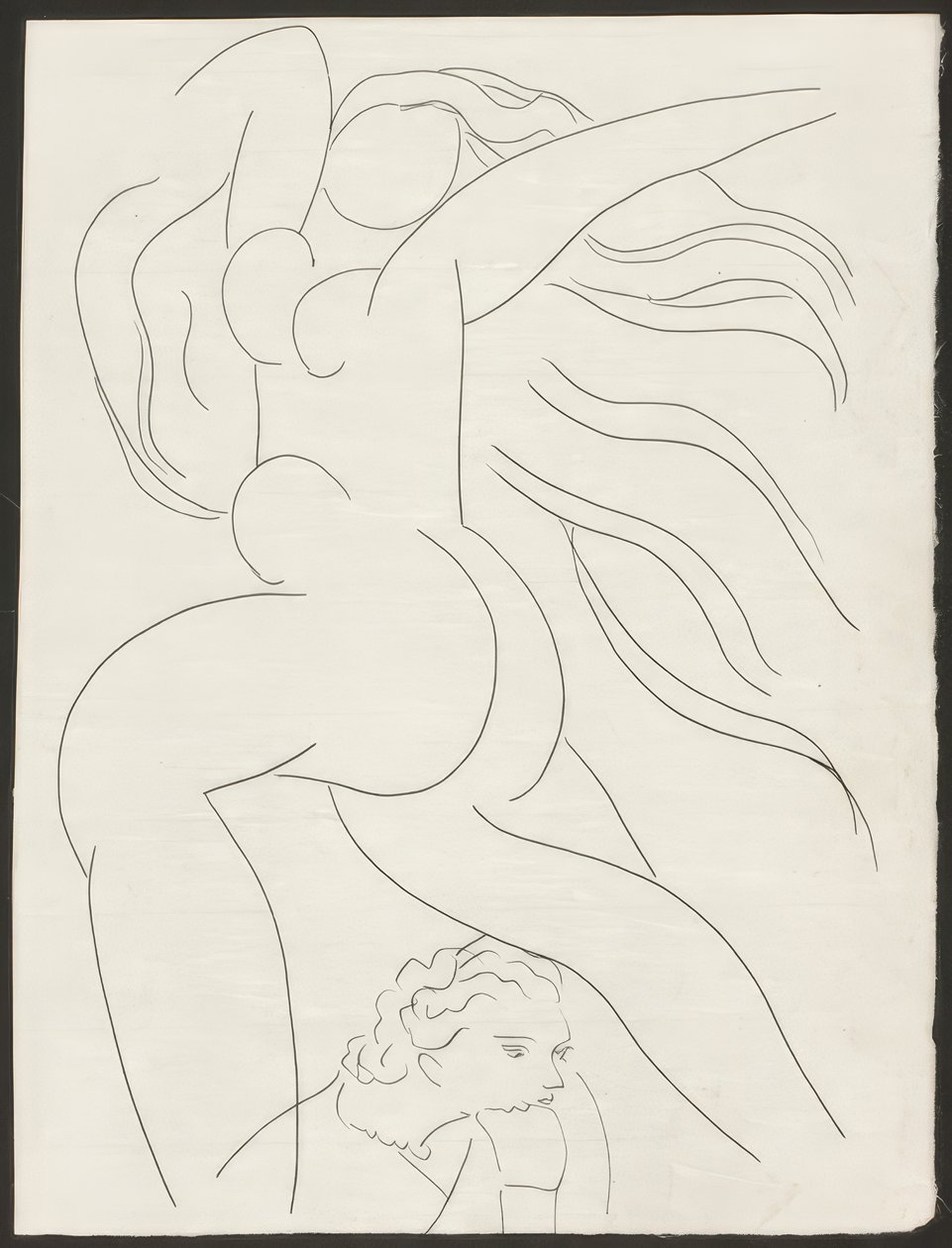 Přípitek, talíř 1 z Poesies de Mallarmé od Henri Matisse