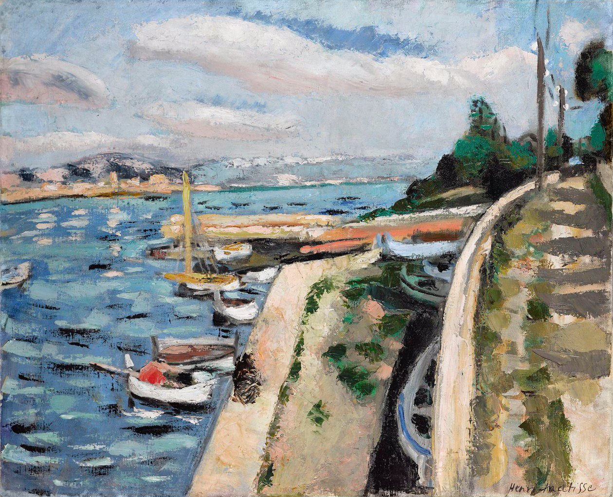 Pohled na Antibes, asi 1925 (olej na plátně) od Henri Matisse