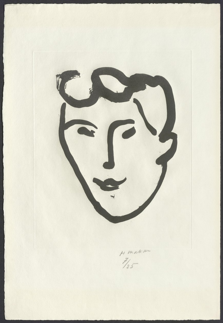 Ženská tvář [Maska s válečky] od Henri Matisse