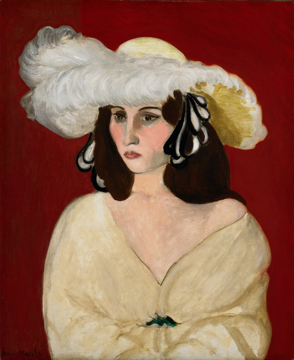 Bílé peří od Henri Matisse