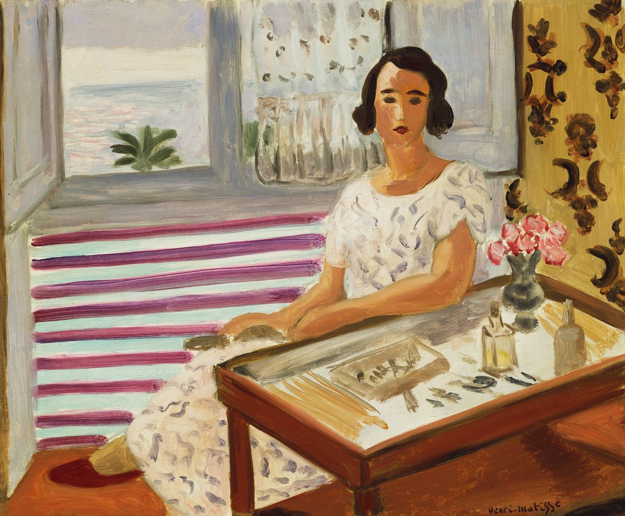 Žena sedící u toaletního stolku od Henri Matisse