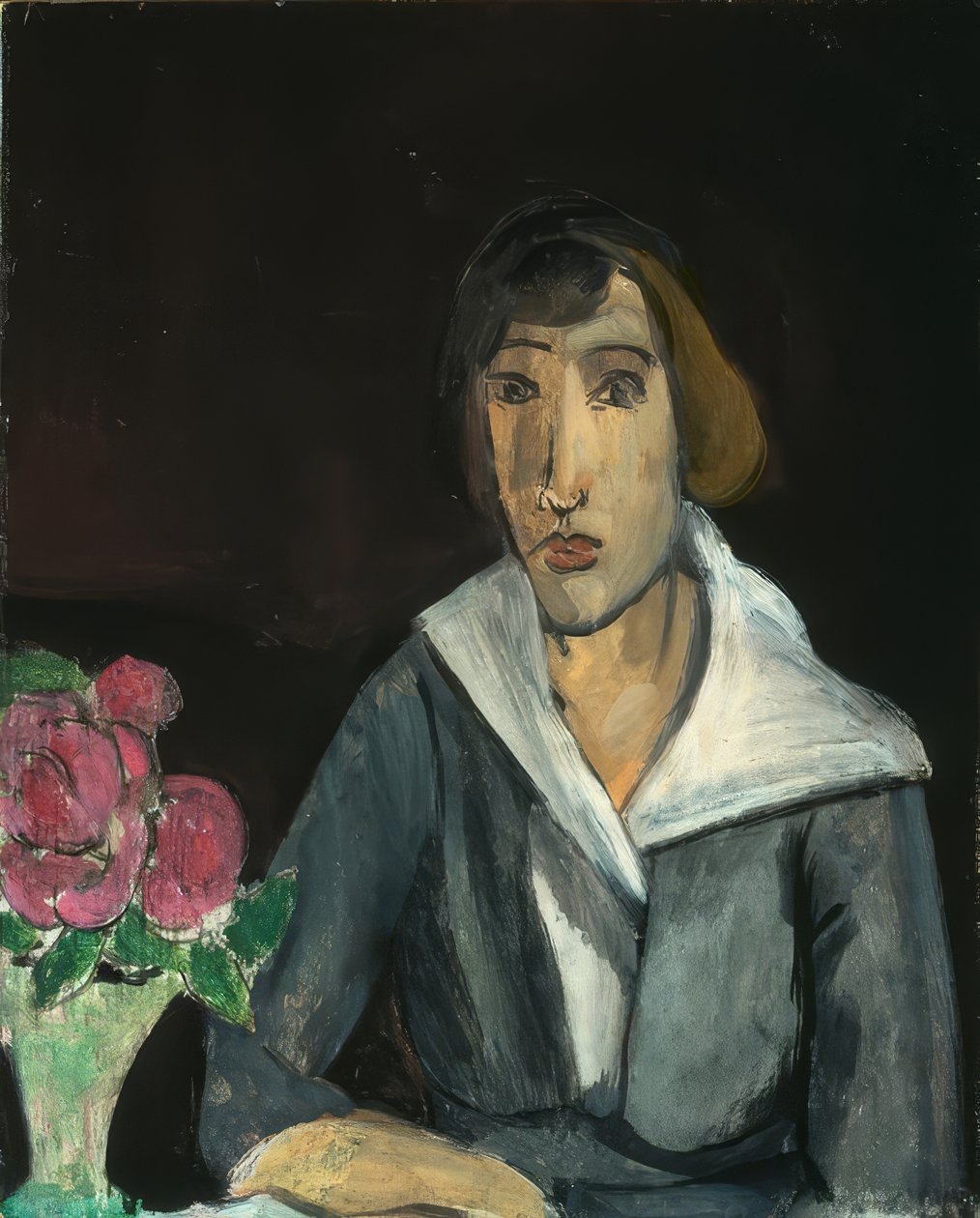 Žena s růžemi od Henri Matisse