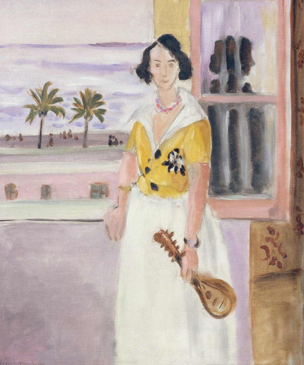Žena s mandolínou, asi 1921-22 (olej na plátně) od Henri Matisse