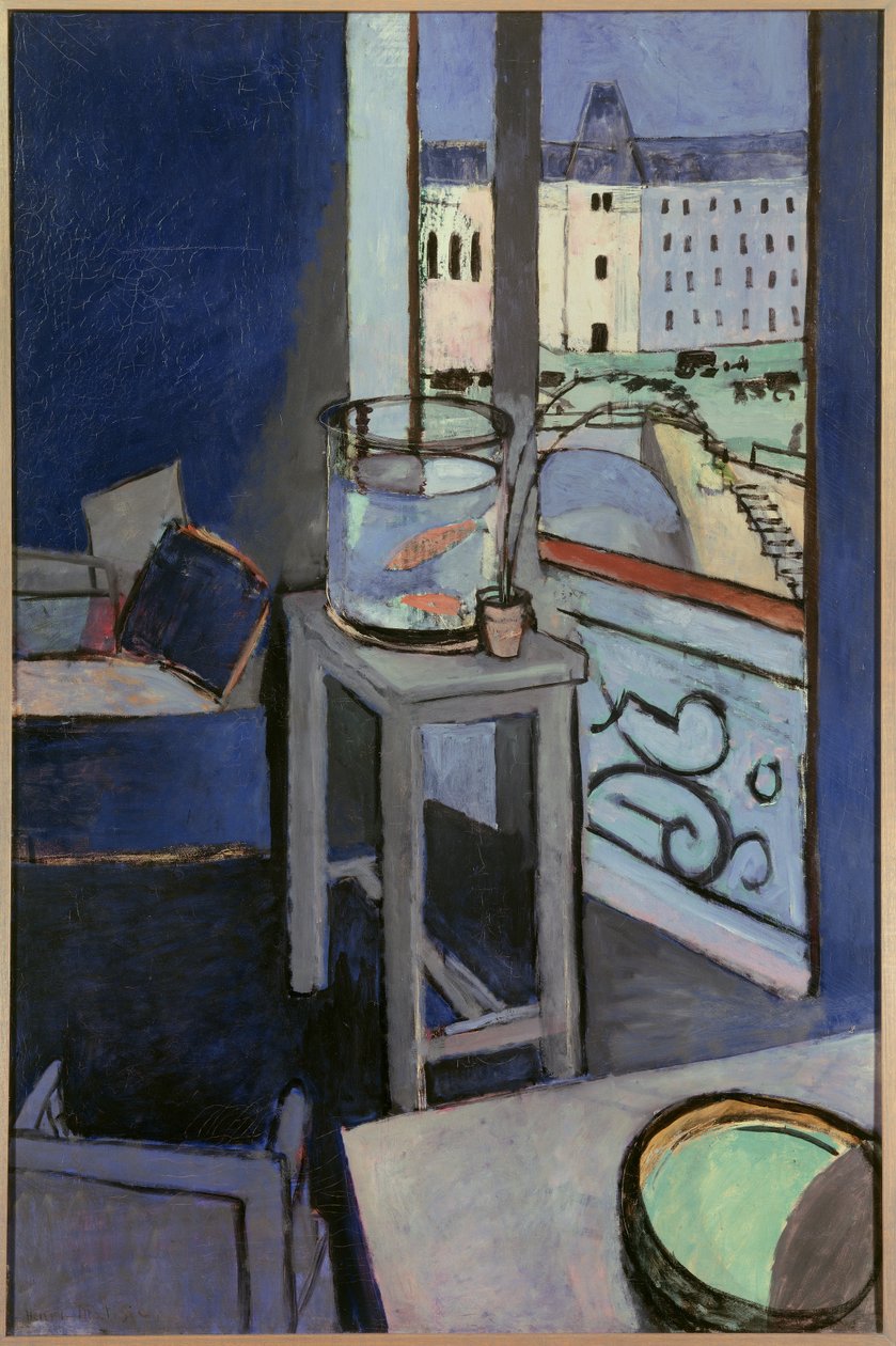 interiér misky na zlaté rybky 1914 (olej na plátně) od Henri Matisse