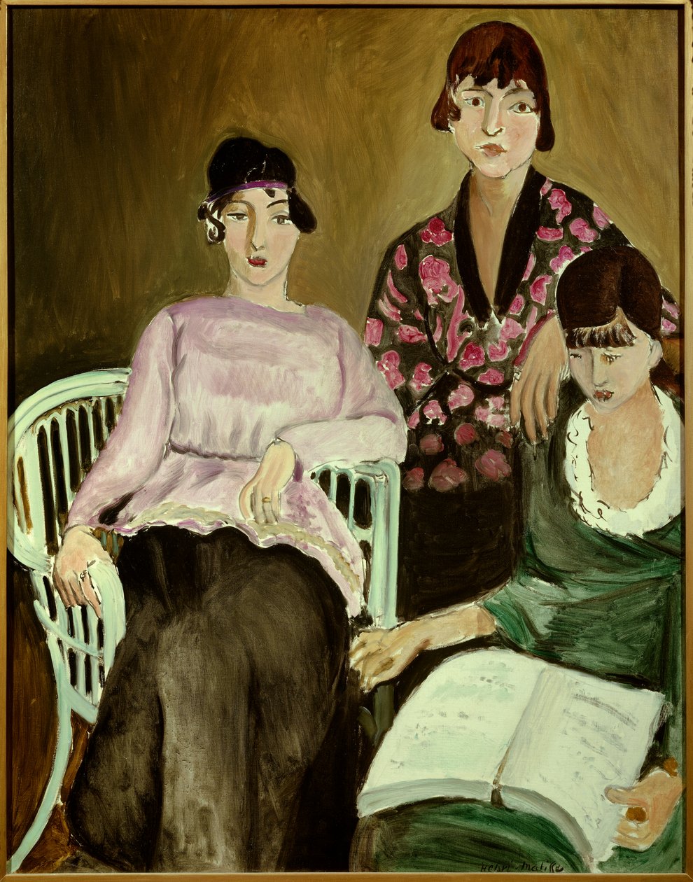 tři sestry 1917 (olej na plátně) od Henri Matisse