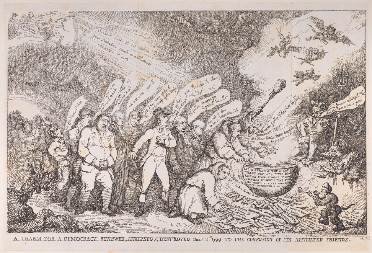 Kouzlo pro demokracii, přezkoumáno, analyzováno a zničeno 1. ledna 1799 do Konf..., 1. ledna 1799. od Henri Merke