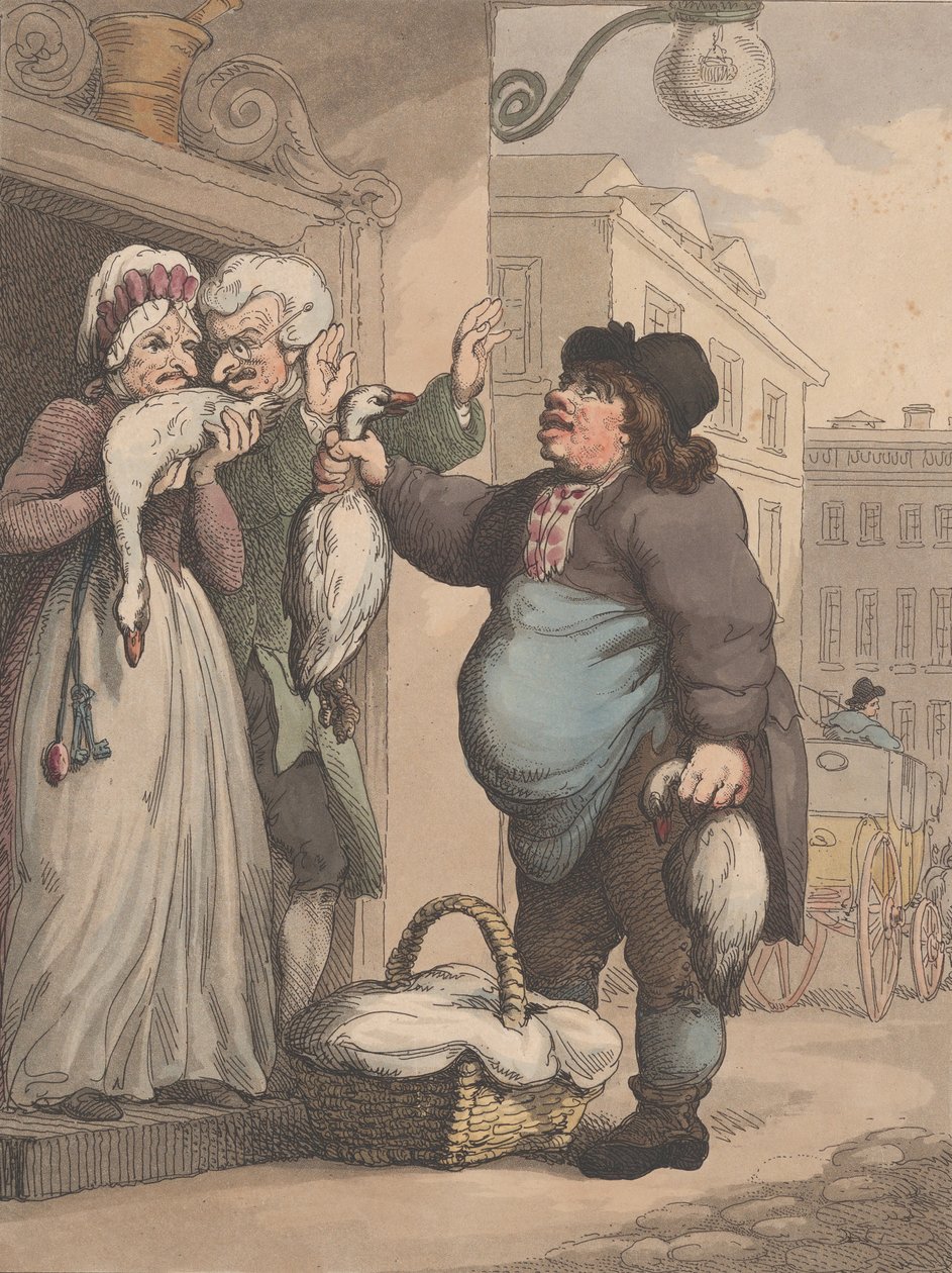 Výkřiky Londýna, č. 2: Kup mou husu, mou tlustou husu, 1. ledna 1799. od Henri Merke