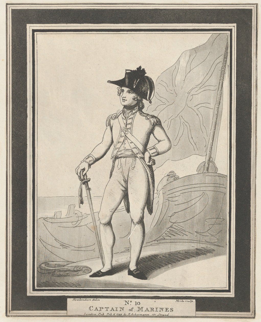 č. 10: Kapitán námořní pěchoty, 15. února 1799. od Henri Merke