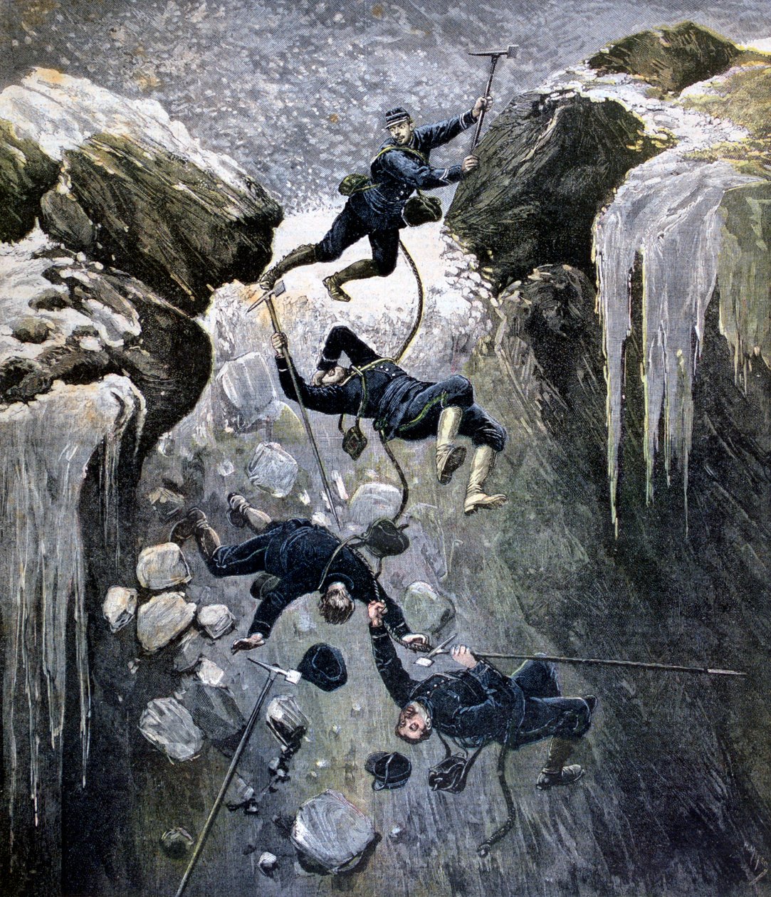Hrozná nehoda v Alpách, 1892 od Henri Meyer