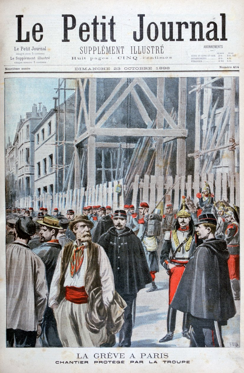 Stávka v Paříži, 1898 od Henri Meyer
