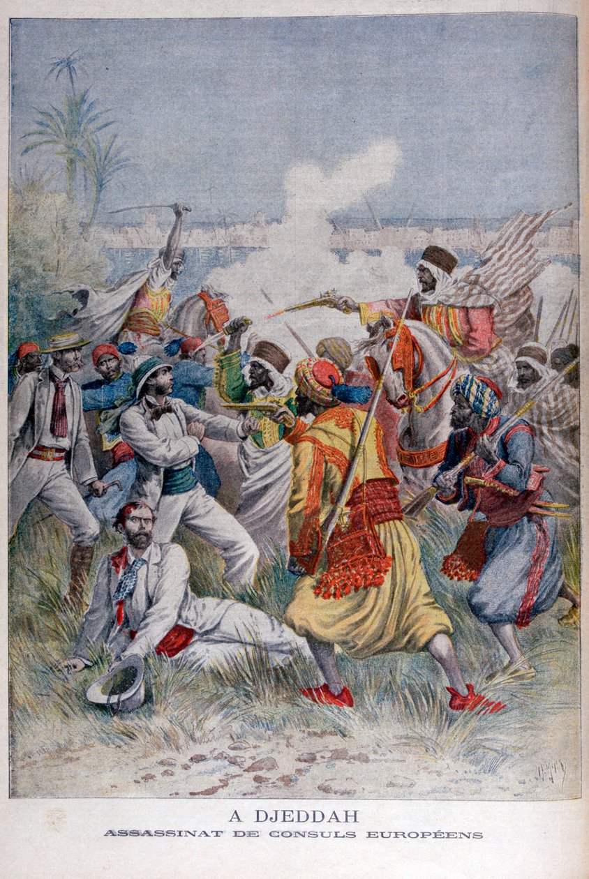 Atentát na evropské konzuly, Djeddah, 1895 od Henri Meyer