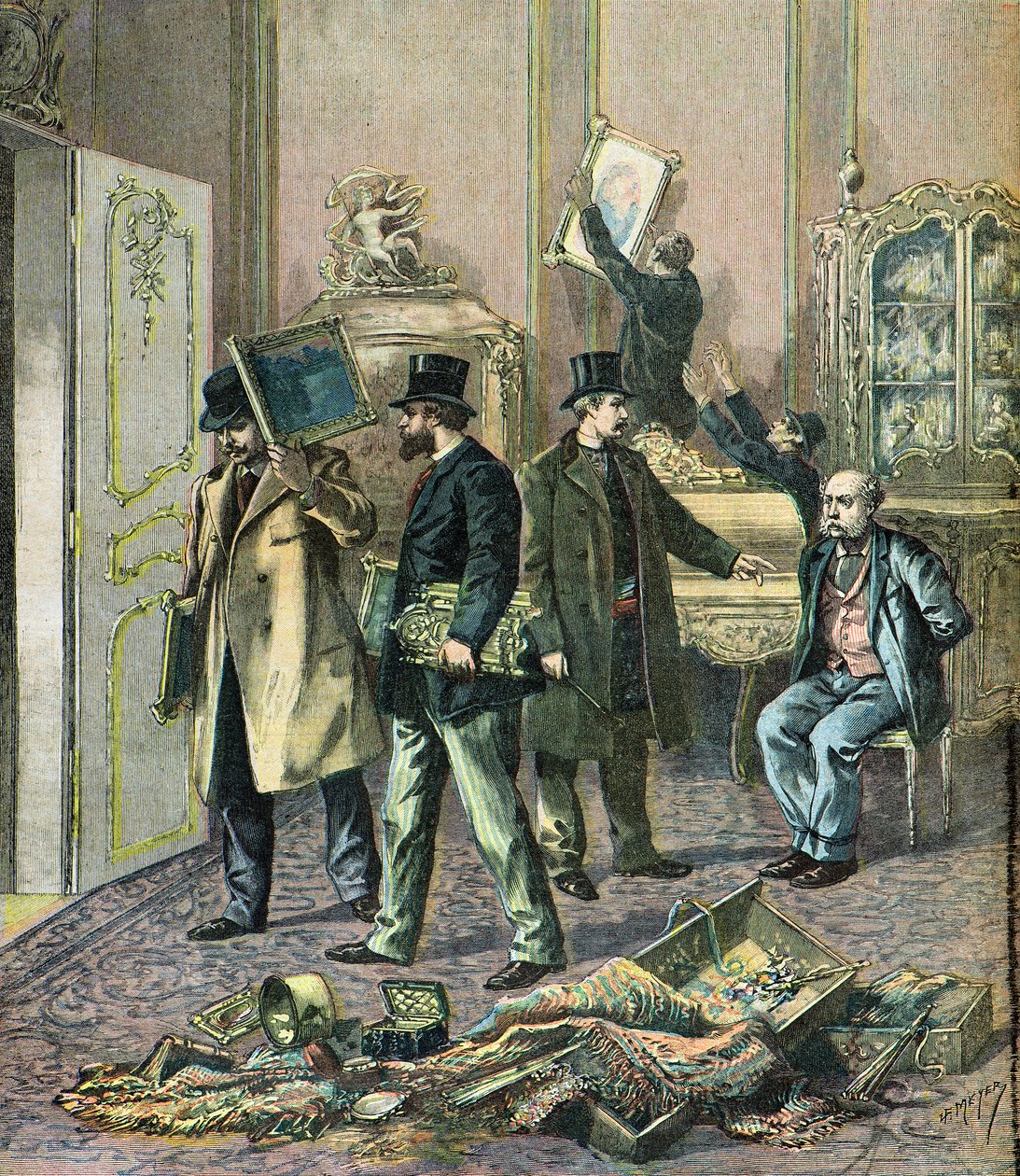 Vloupání do velkého pařížského hotelu od Henri Meyer