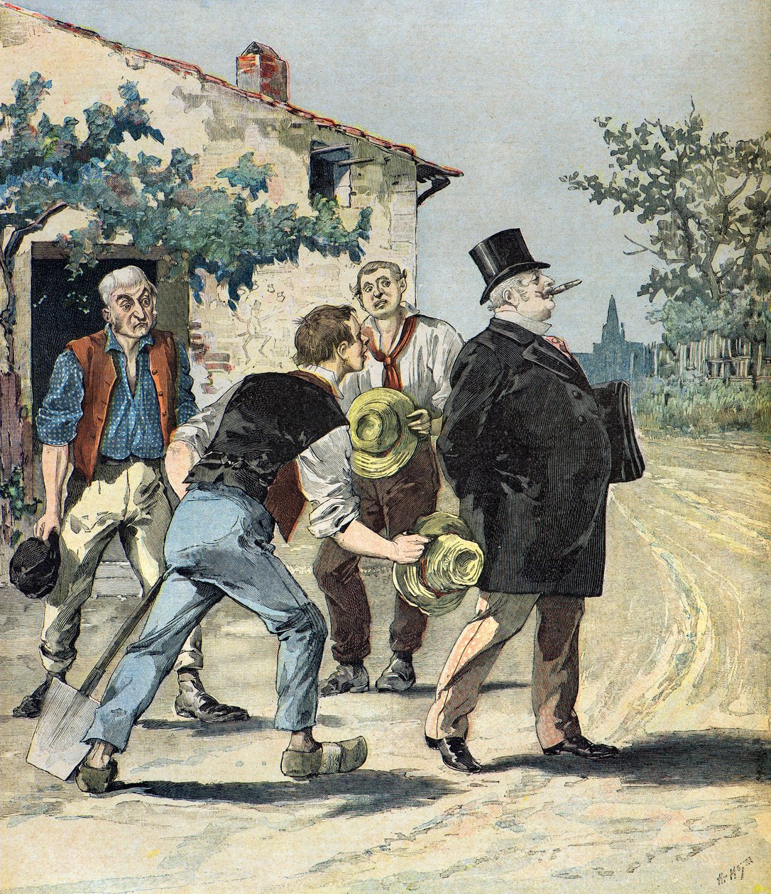 Karikatura kandidátů od Henri Meyer