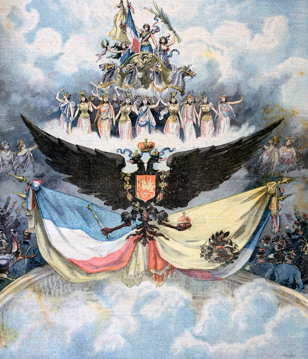Oslavy v opeře v Paříži na počest francouzsko-ruské dvojaliance, 1893 od Henri Meyer