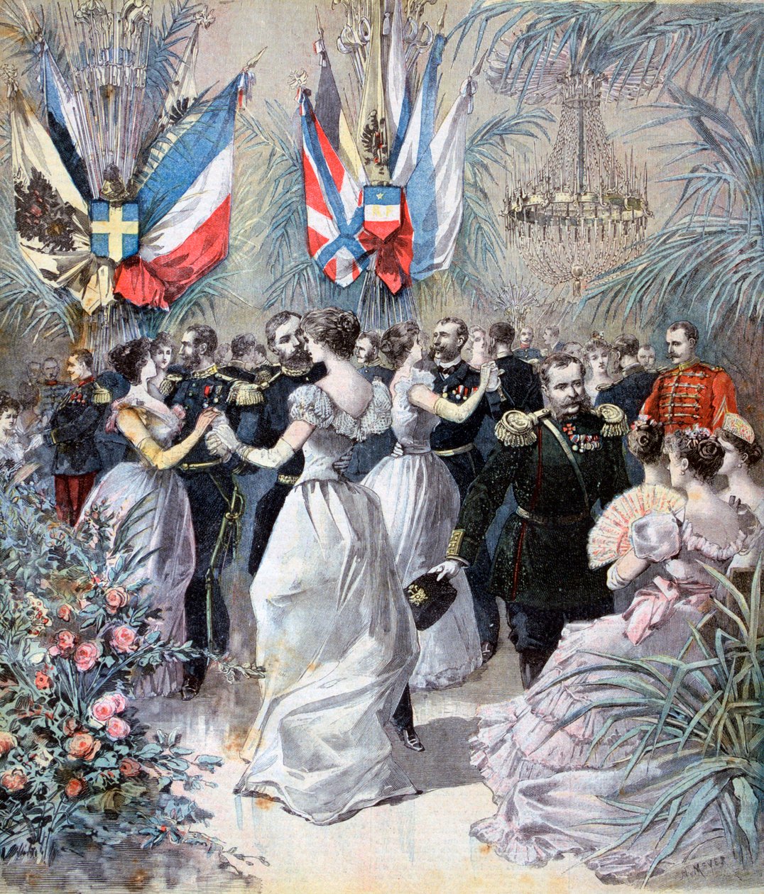 Oslavy na počest návštěvy ruské flotily v Toulonu, 1893 od Henri Meyer
