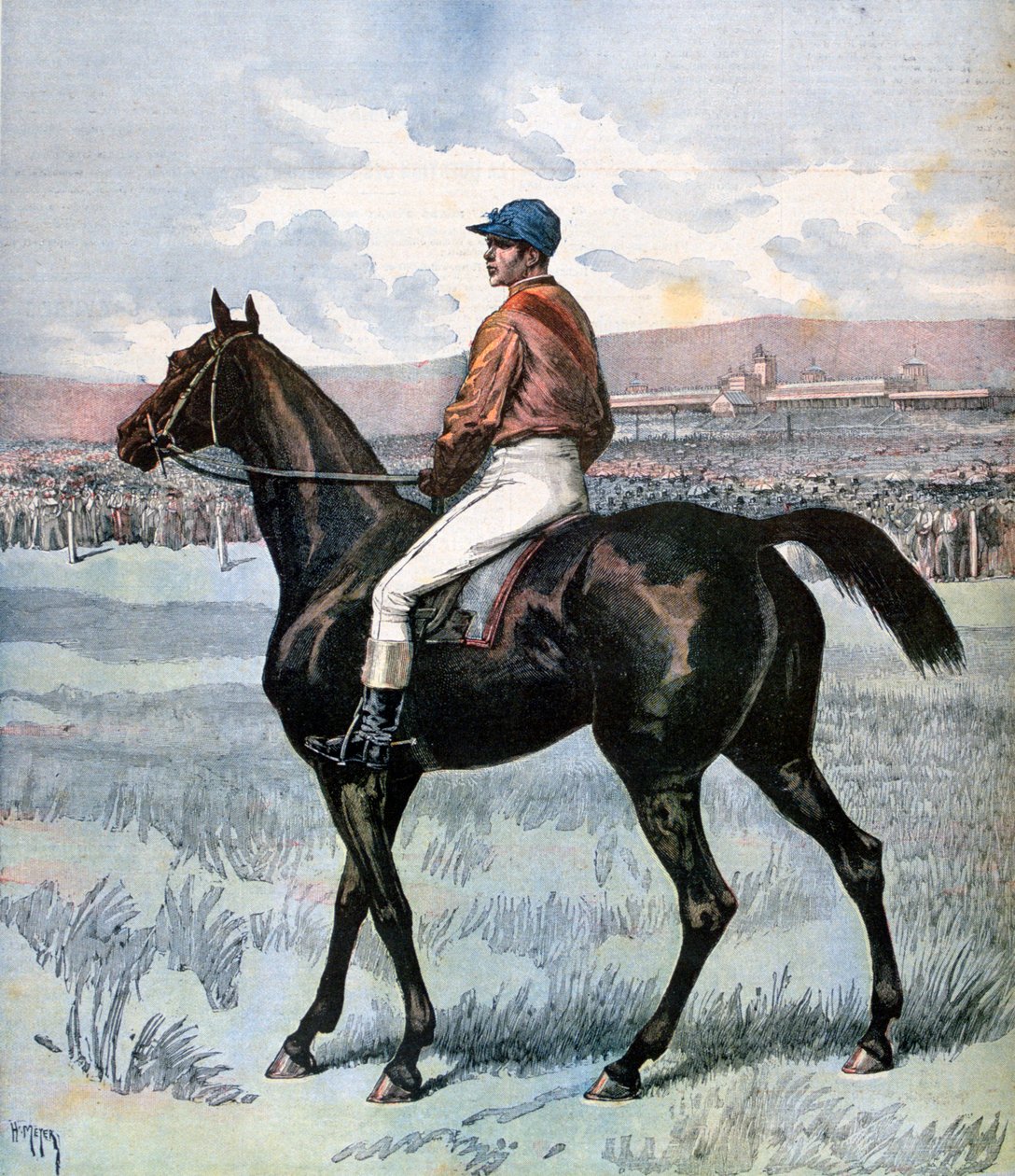 Clamart, vítěz Grand Prix de Paris, vlastněný Edmondem Blancem, 1892 od Henri Meyer