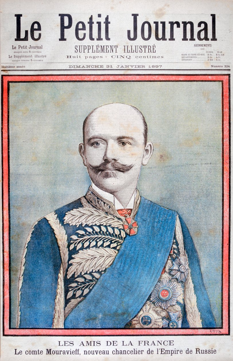 Hrabě Mouravieff, ministr zahraničních věcí Ruska, 1897 od Henri Meyer