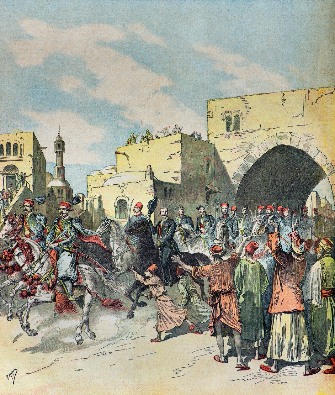 Vchod francouzského konzula Charlese Ledoulxe od Henri Meyer