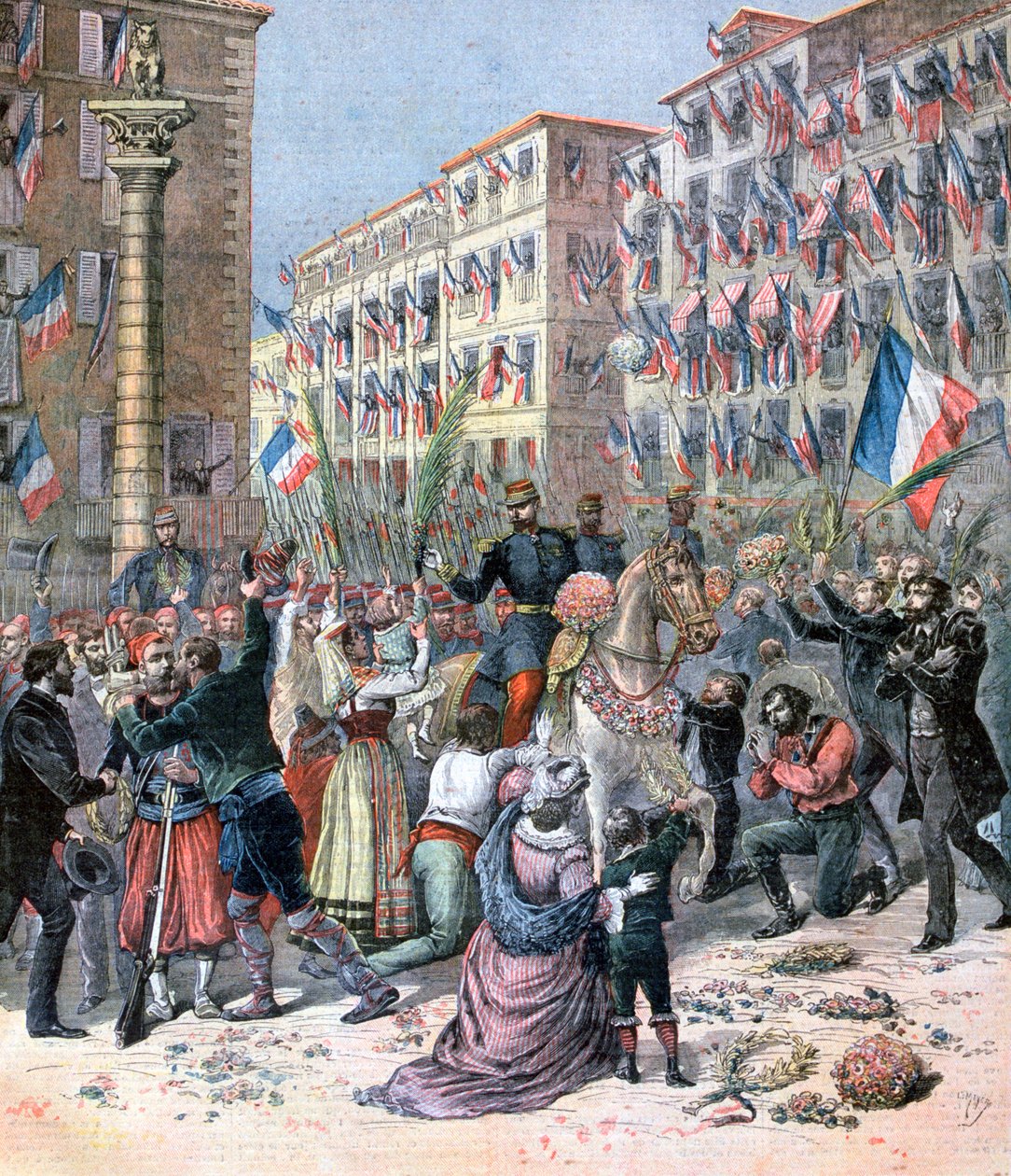 Vstup Francouzů do Milána, 8. června 1859, 1893 od Henri Meyer