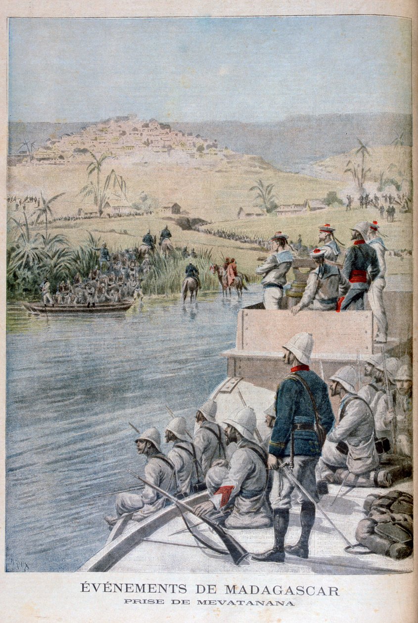 Události na Madagaskaru: Zajetí Mevatanany, 1895 od Henri Meyer