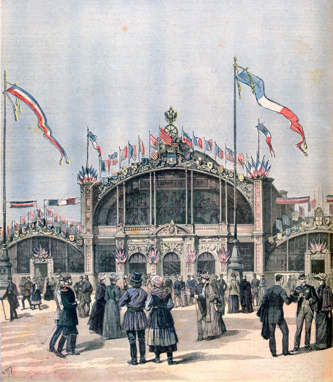 Fasáda francouzsko-ruské expozice, Moskva, 1891 od Henri Meyer