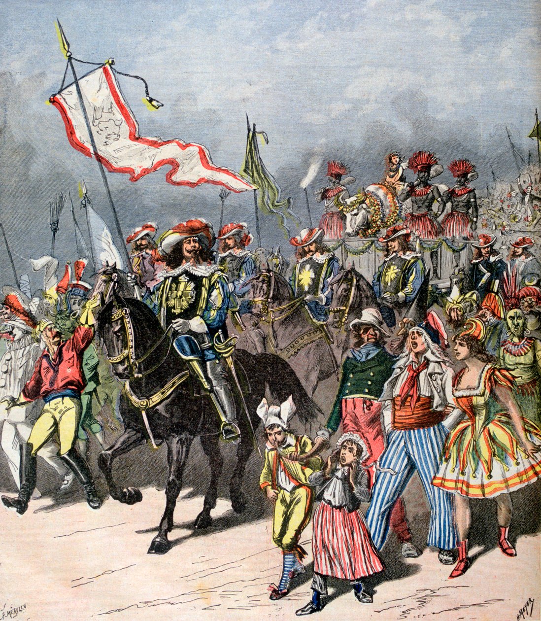 Francouzský karneval vykrmeného vola, v dřívějších dobách, 1891 od Henri Meyer