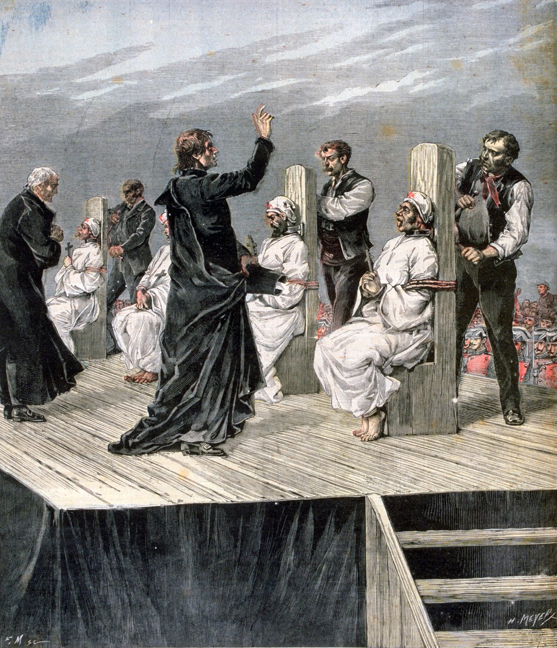 Garrotting anarchistů v Xeres, Španělsko, 1892 od Henri Meyer