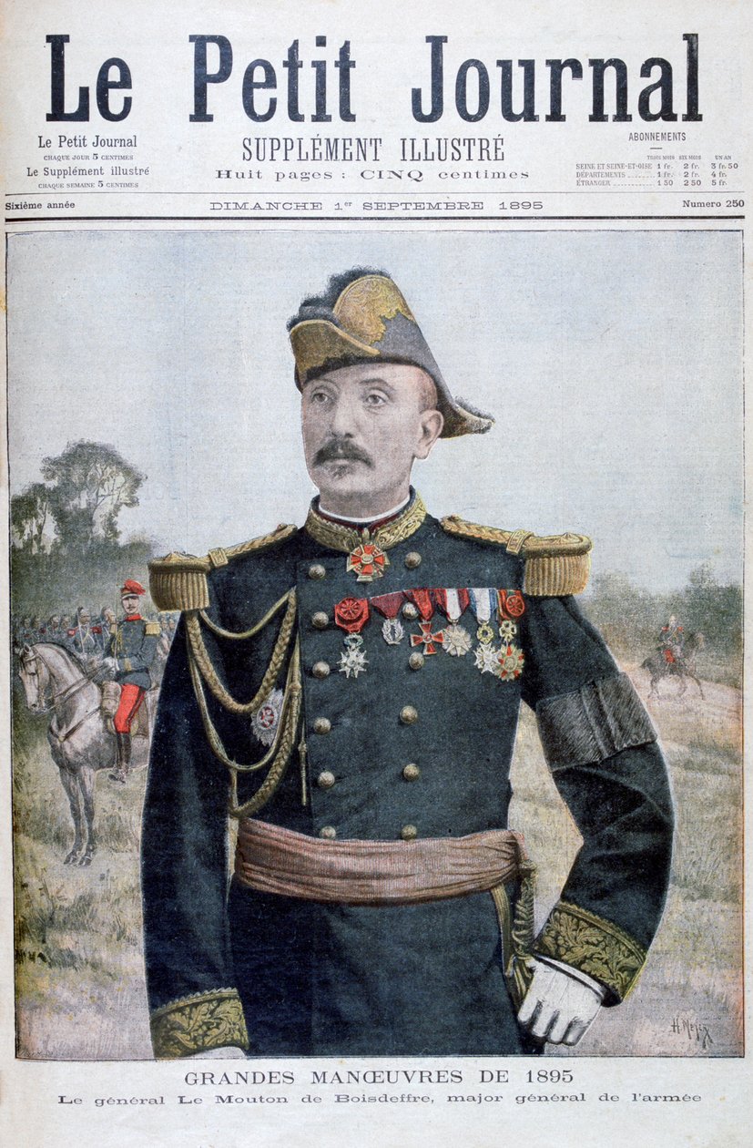 Generál Raoul le Mouton de Boisdeffre, francouzský voják, 1895 od Henri Meyer