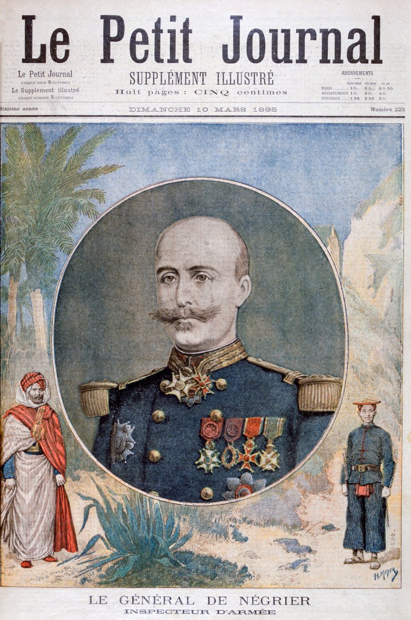 Generál de Négrier, generální inspektor francouzské armády, 1895 od Henri Meyer