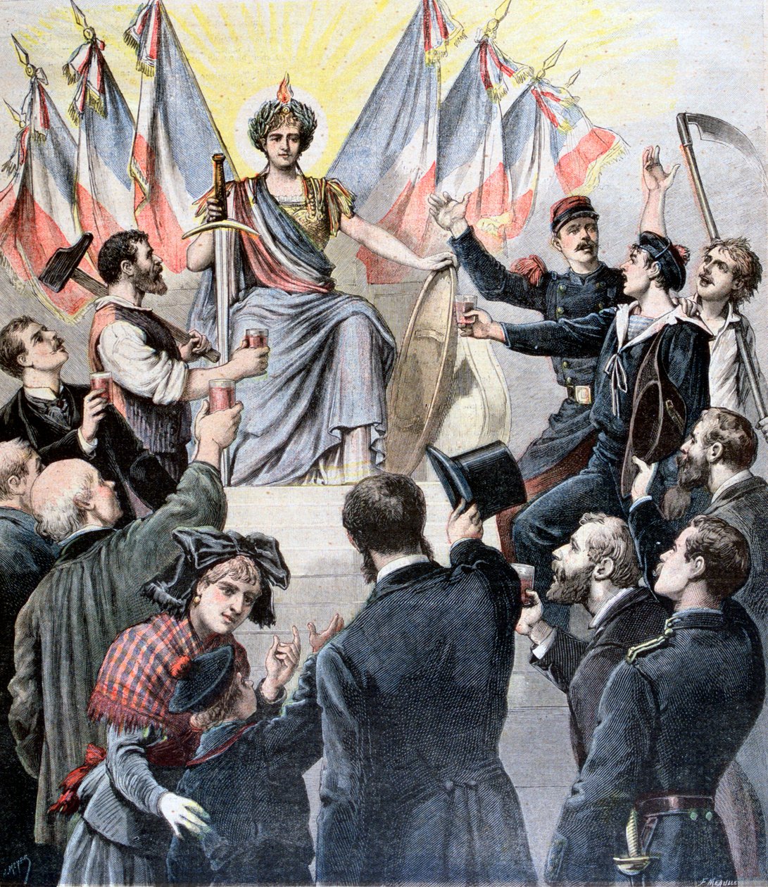Šťastný nový rok Francie!, 1891 od Henri Meyer