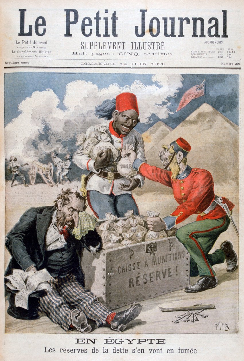 In Egypt: The Reserves of the Debt Going in Smoke, 1896 od Henri Meyer