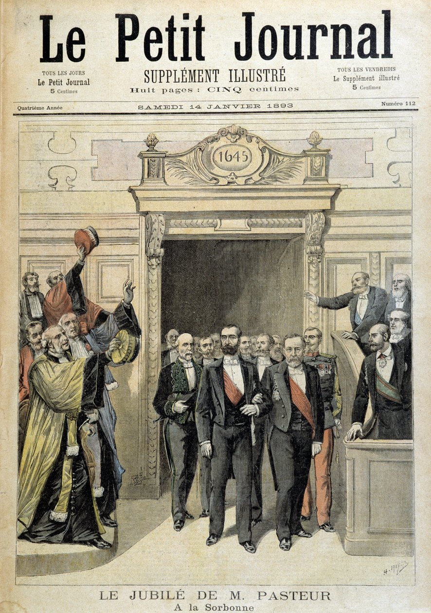 Jubileum M. Pasteura na Sorbonně - v “”Le Petite Journal”” ze 14.1.1893 od Henri Meyer