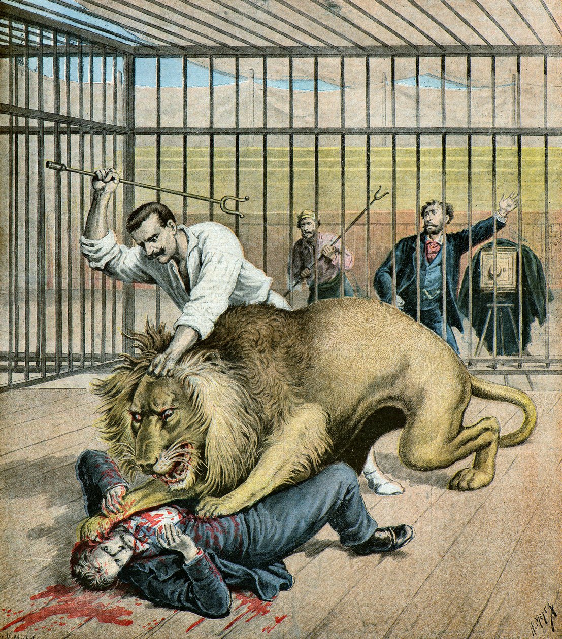 Leon Eysette se chce nechat vyfotografovat,1895 (Ilustrace) od Henri Meyer