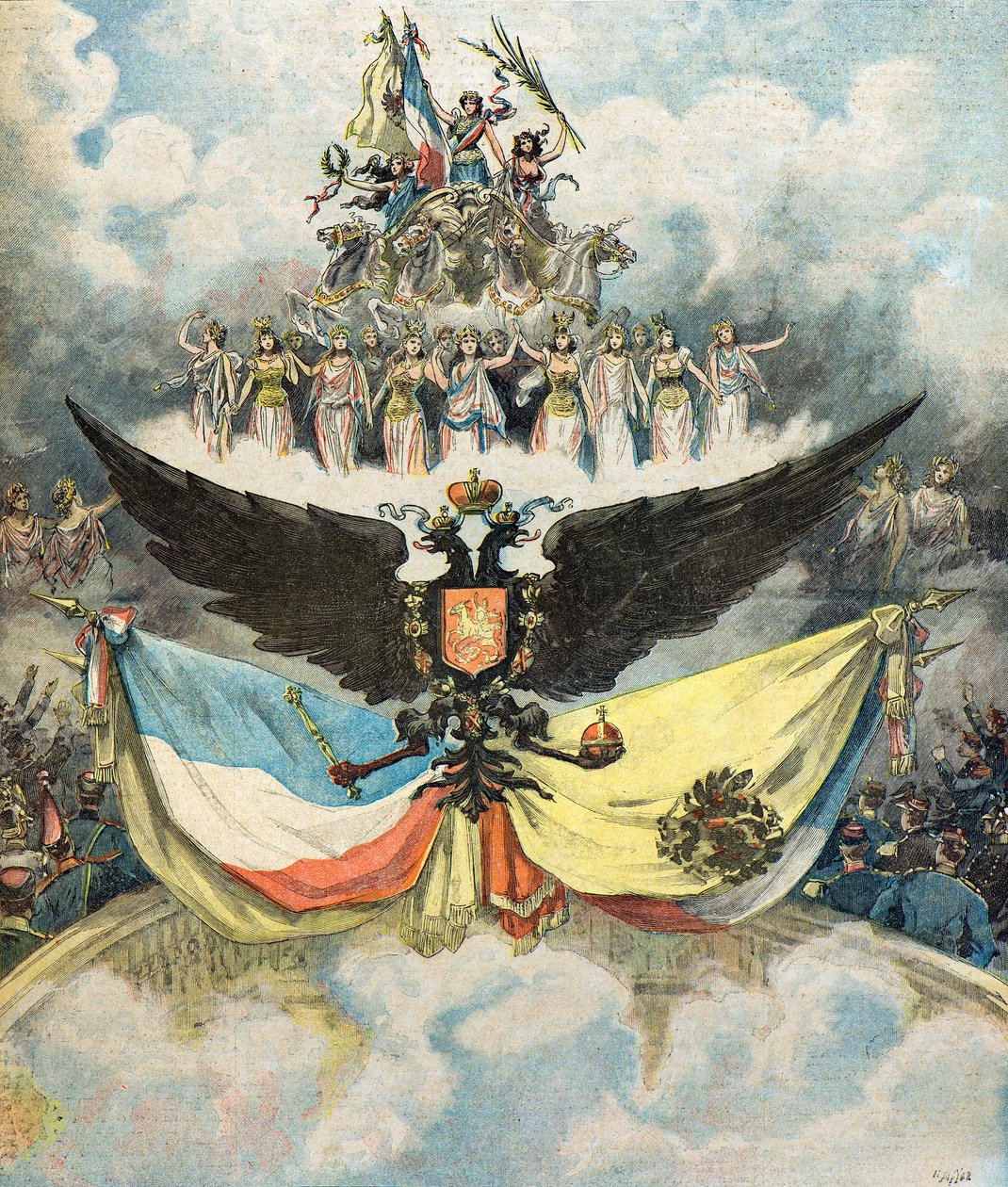 Francouzské slavnosti v Paříži od Henri Meyer