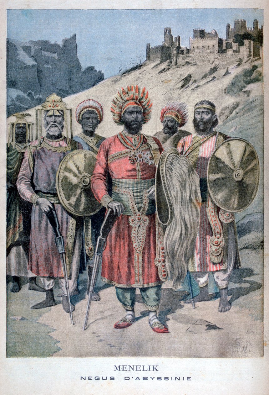Menelik II Habeš, 1895 od Henri Meyer