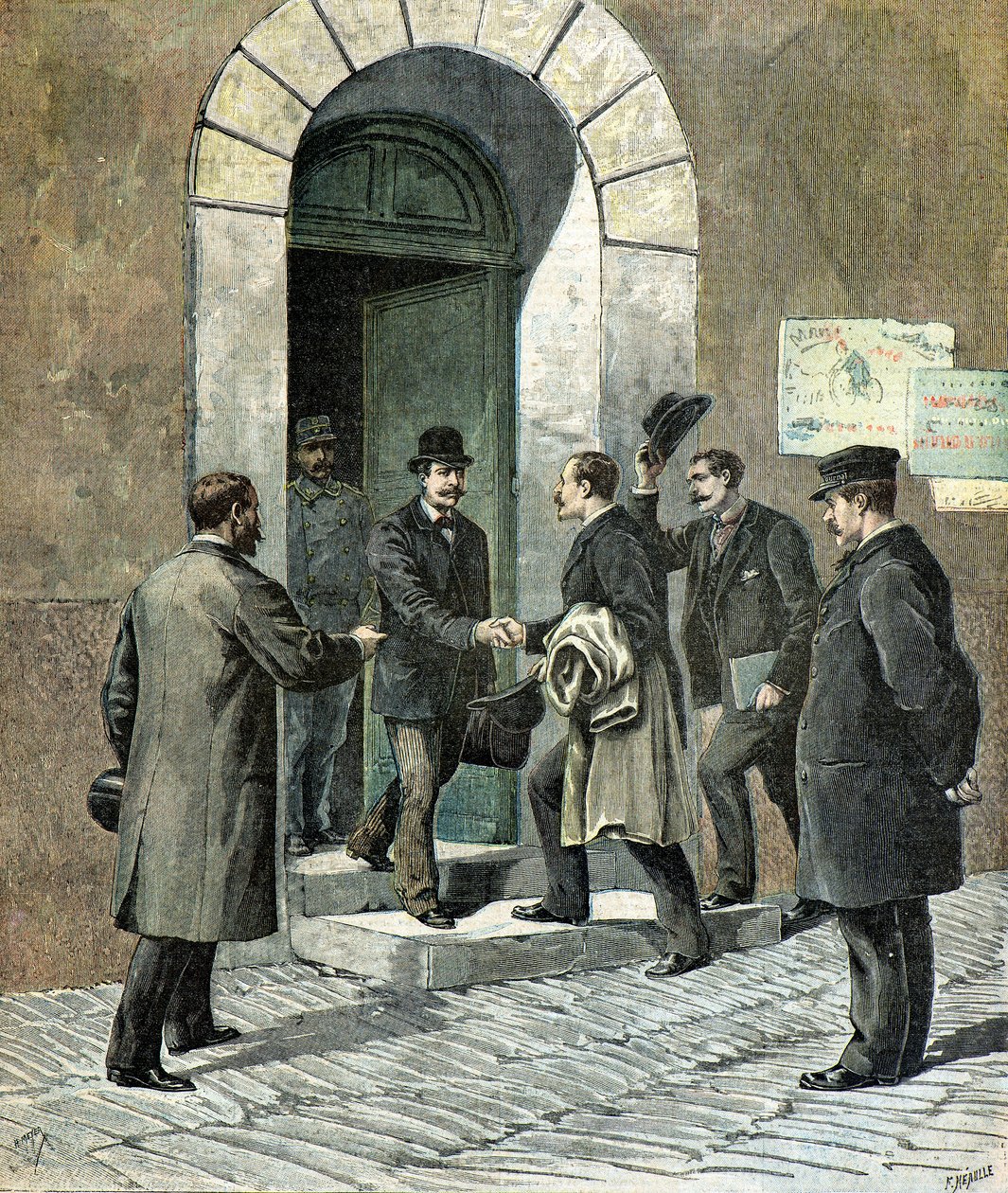 Propuštění pana Turpina z vězení v Etampes od Henri Meyer