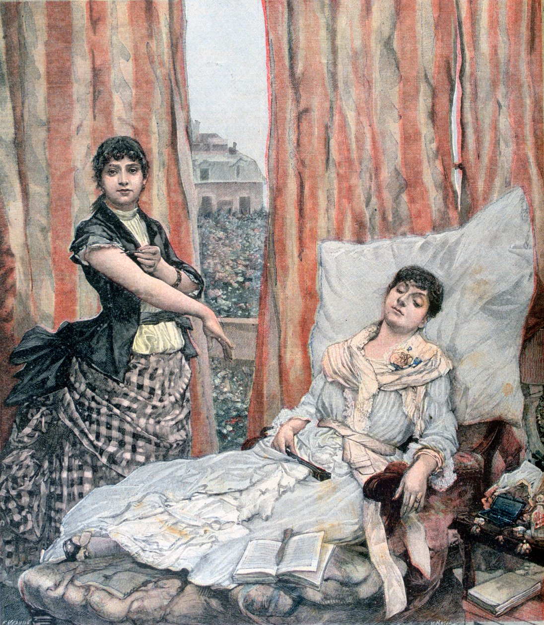 Morphiamania, 1891 od Henri Meyer
