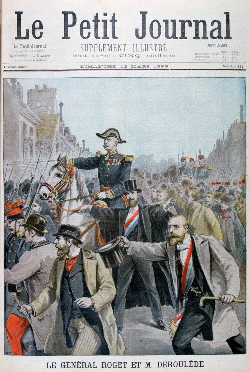 Paul Déroulède popadl uzdu generála Rogetse, Paříž, 1899 od Henri Meyer
