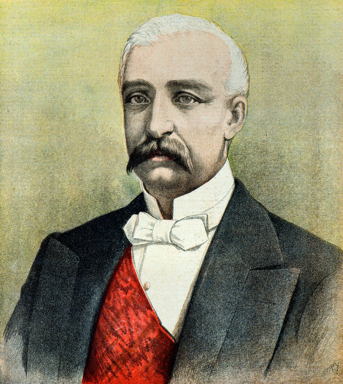 Portrét francouzského prezidenta Felixe Faureho od Henri Meyer