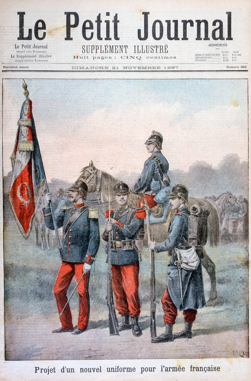Navrhl nové uniformy francouzské armády, 1897 od Henri Meyer