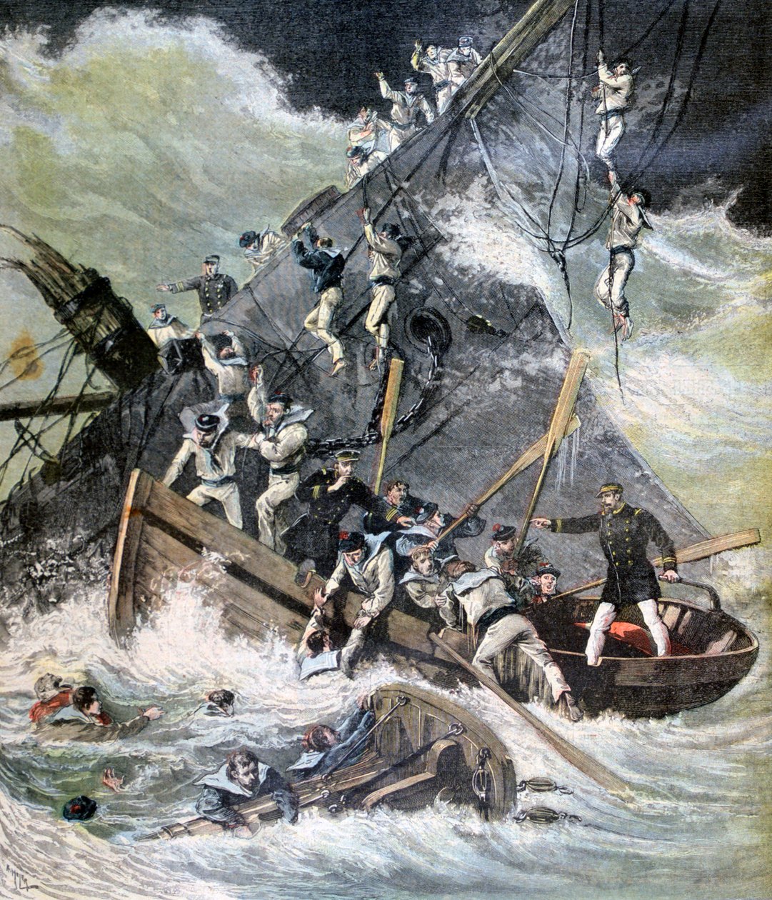 Vrak lodi La Bourdonnais, Sainte Marie, Madagaskar, 1893 od Henri Meyer