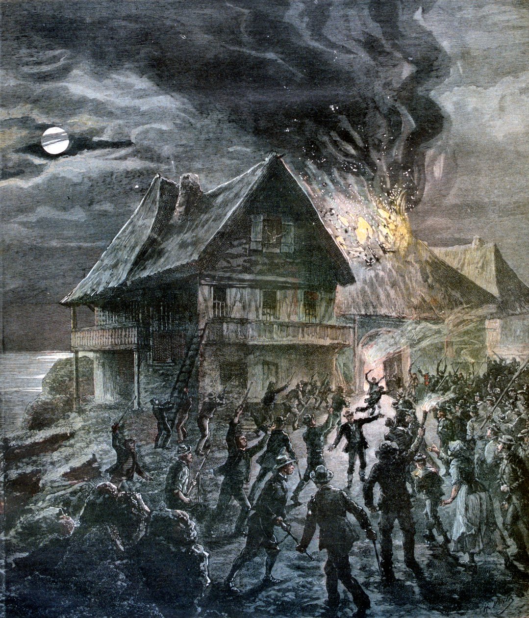 Vzpoura na ostrově Sercq, 1892 od Henri Meyer