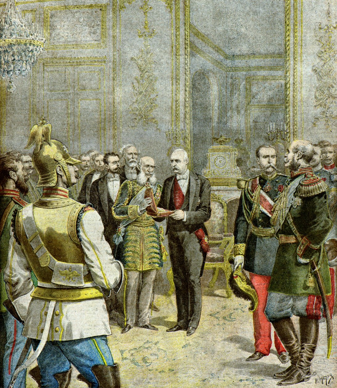 Ruský diplomat baron de Mohrenheim od Henri Meyer