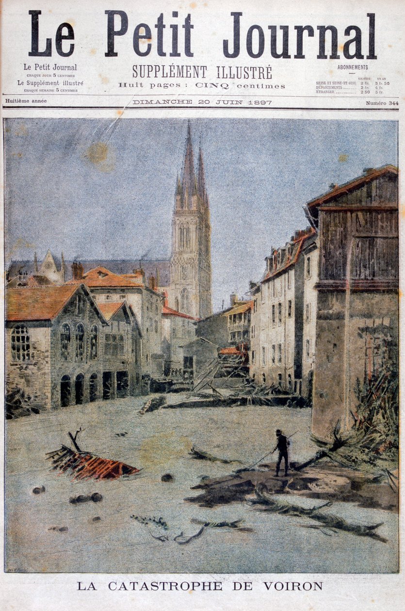 Katastrofa ve Voironu, Francie, 1897 od Henri Meyer