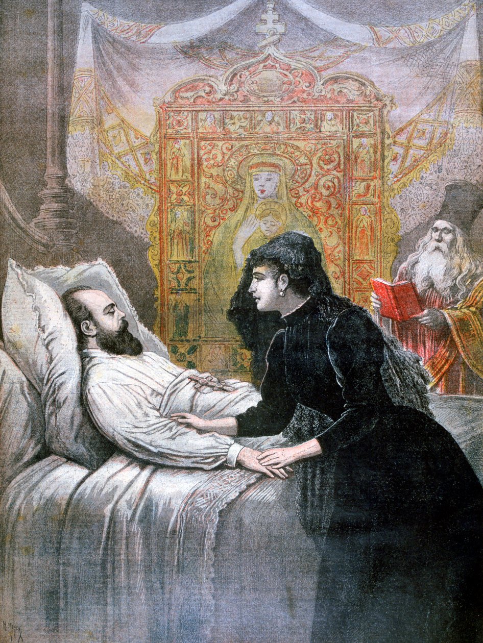 Smrt ruského cara Alexandra III., 1894 od Henri Meyer