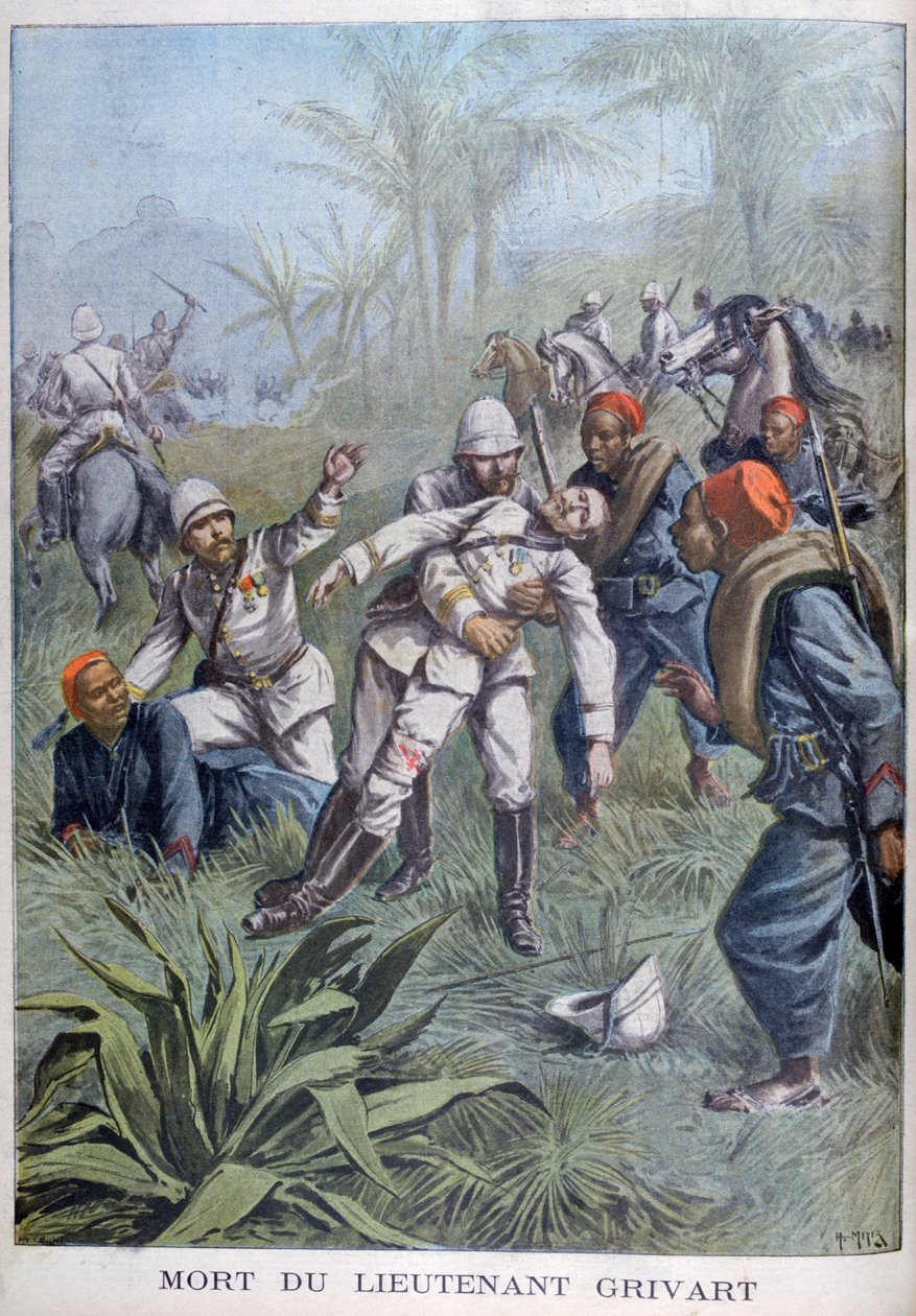 Smrt poručíka Grivarta, Niger, 1899 od Henri Meyer