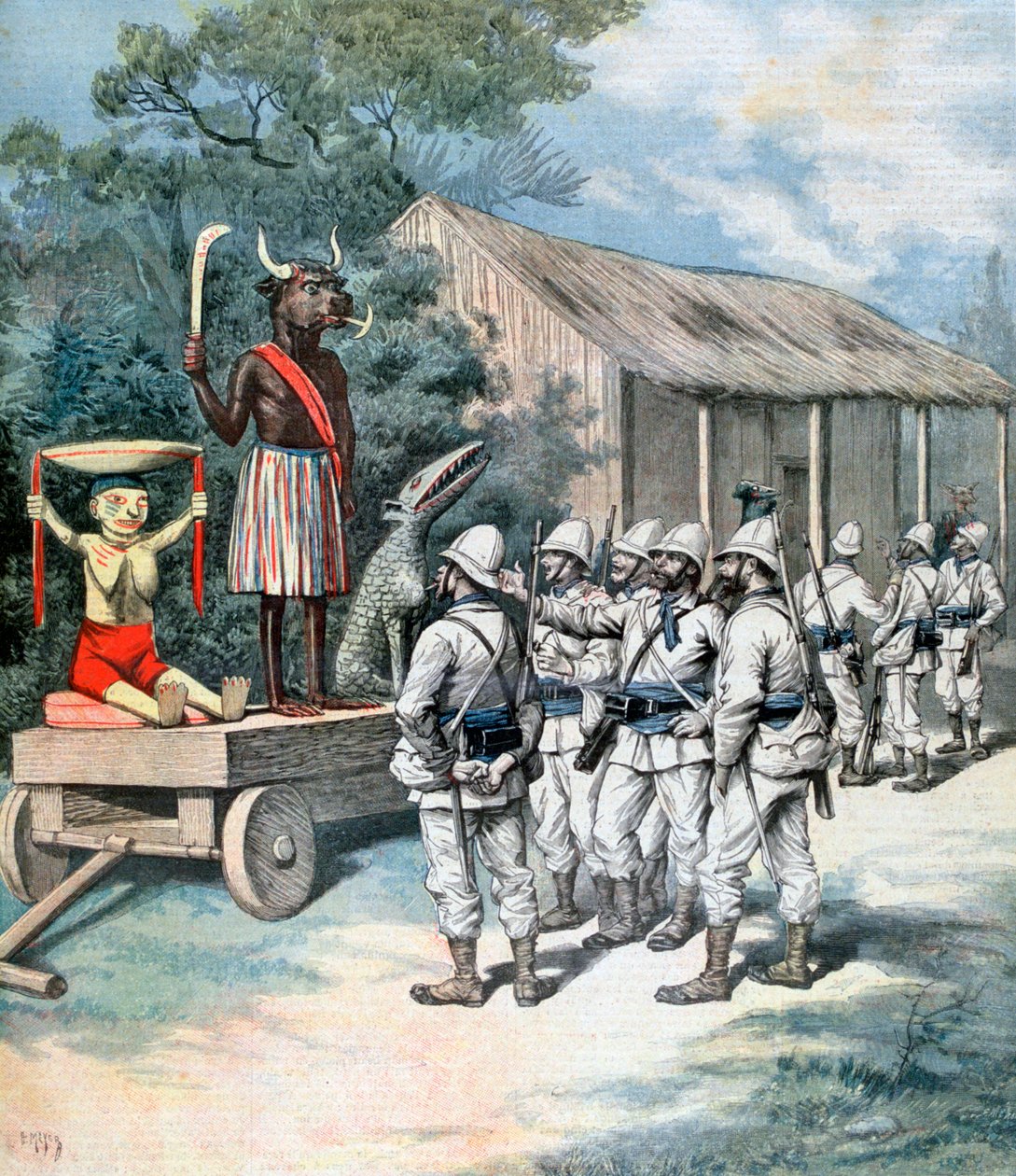 Idol války, Kana, Dahomey, Afrika, 1892 od Henri Meyer