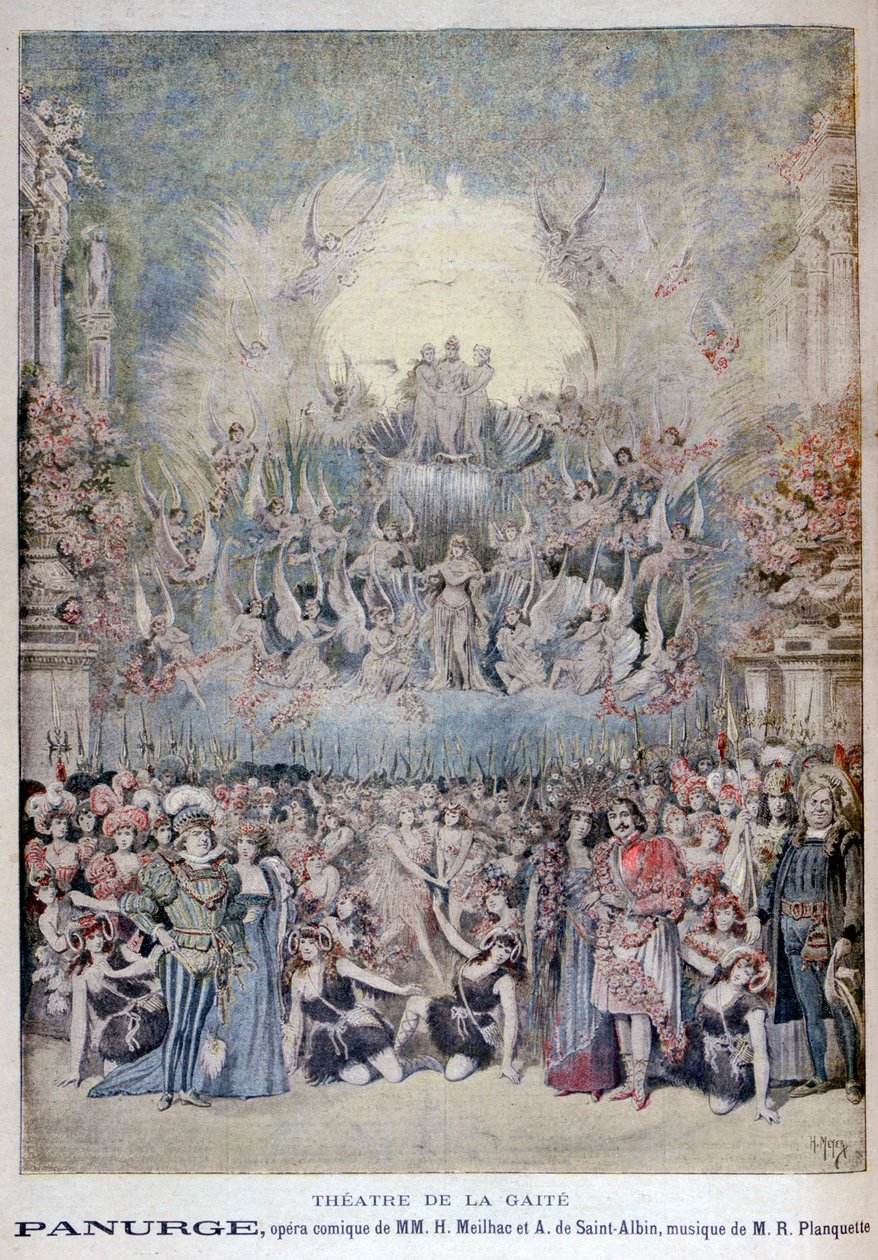 Opera Panurge, v Théâtre de la Gaîté, Paříž, 1895 od Henri Meyer
